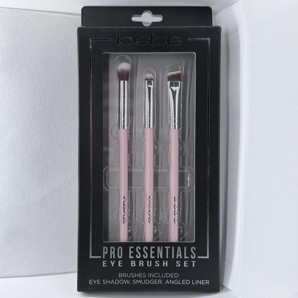 Bebe Pro Essentials Eye Brush Set. Pink. NIB